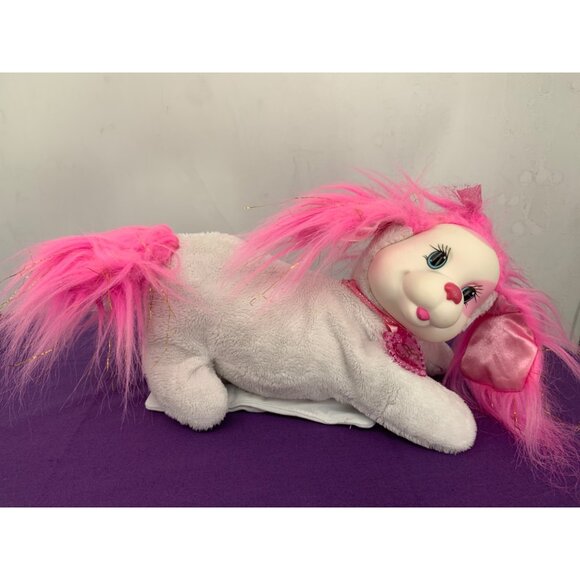 Puppy Surprise Pink Plastic Collar Pink Gold Foiled Hair NO Babies Contemporary - Picture 1 of 7